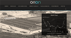 Desktop Screenshot of investor.oriones.com